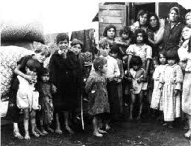 All Gypsies in Germany and Nazi occupied countries, with few exceptions, are arrested and deported to Auschwitz-Birkenau.