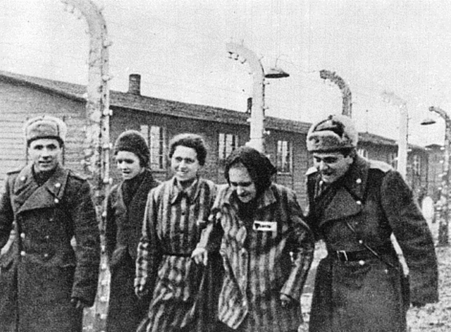 The Soviet army Liberates Auschwitz.