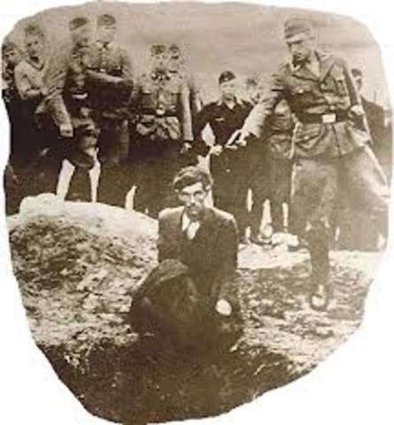 Nearly 34,000 Jews are murdered by mobile killing squads at Babi Yar, near Kiev in the Ukraine.