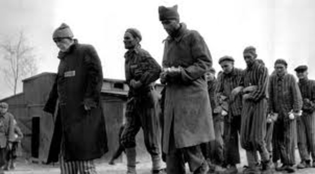Troops from the United States liberate survivors from the Buchenwald and Dachau concentration camps.