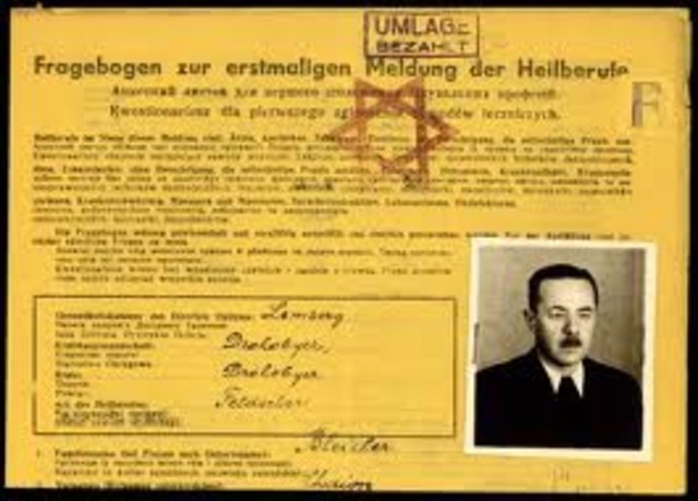 Jehovah's Witnesses are banned from all civil service jobs and are arrested throughout Germany.