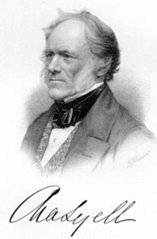 Charles Lyell pubishes Principles of Geology