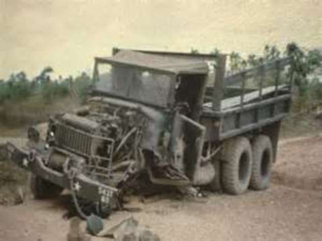 D+2 Caritas truck hit a land mine near UNHCR site in Lindesberg