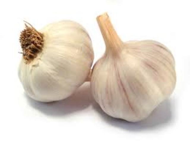 People used garlic for wounds.
