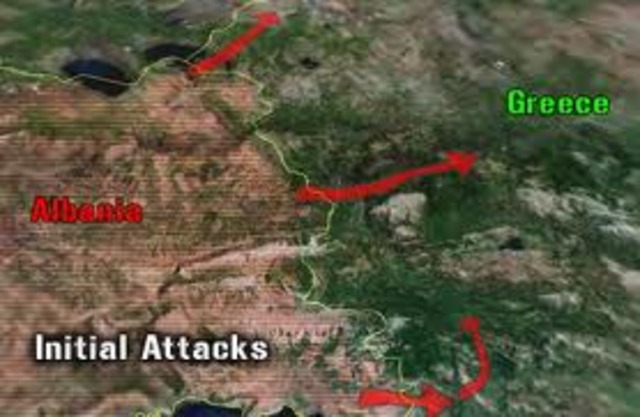Italy invades Greece from Albania