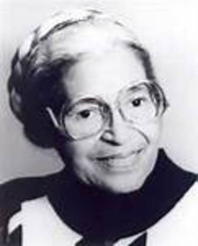 Rosa Parks Did'nt give up her bus Seat