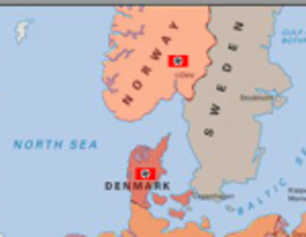 Denmark and Norway falls to Germany
