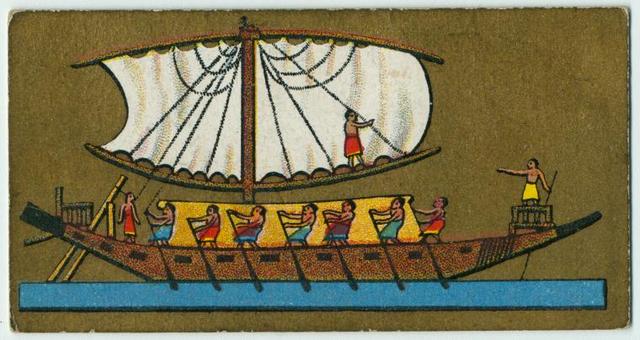 Egyptians develope ships. 4000 B.C.