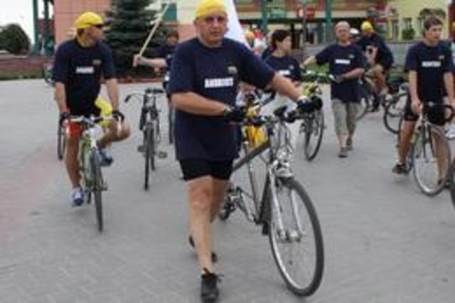 Андрэй Худык сустракаў літоўскага прэм'ера, які прыехаў на ровары