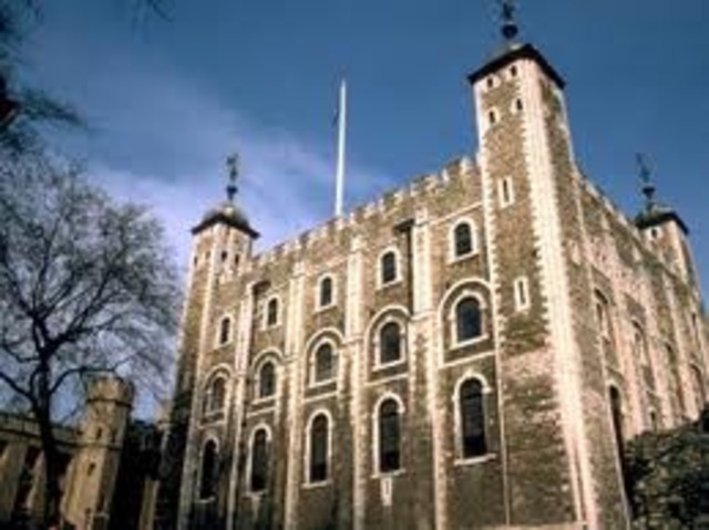 Tower of London is rebuilt over Roman ruins.