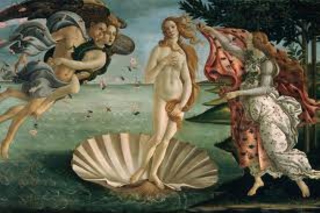 Sandro Botticelli paints Birth of Venus