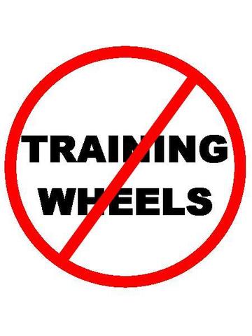 I Learned to ride a bike without Training wheels