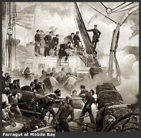 Admiral David Farragut captures Mobile Bay