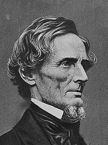 CSA president Jefferson Davis is captured