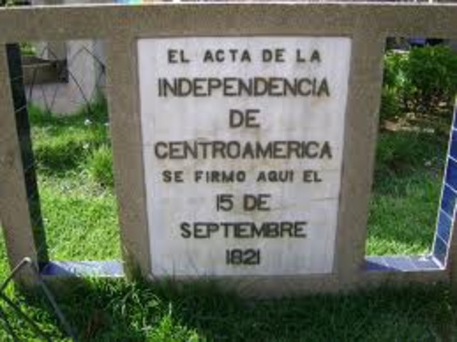 Se firma el acta de la Independencia