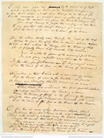 Writing the Star Spangled Banner