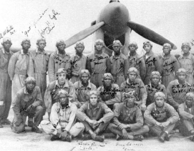 The first training session of Tuskegee Airmen takes place