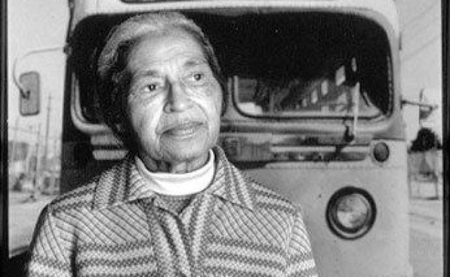 Rosa Parks refuses to give up her bus seat