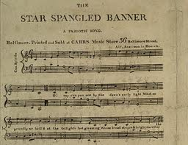 Writing of the Star Spangled Banner