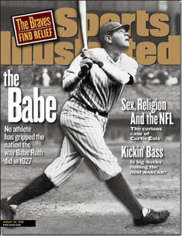 USA 1920 Babe Ruth  played baeball