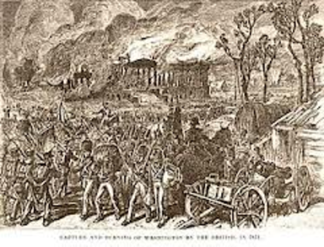 Washington attacked and burned.