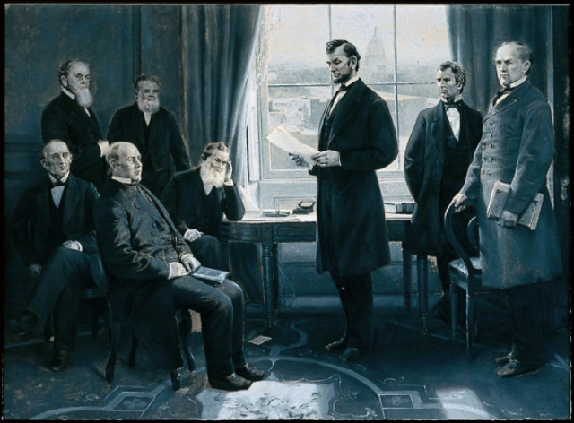 Lincoln signs first Draft Law