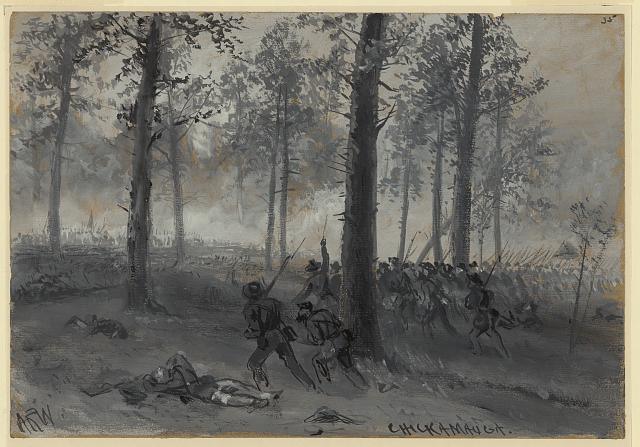 Confederates win savage battle at Chickamauga