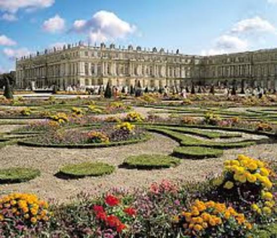 Louis XIV begins 40-year building of palac of Versailles