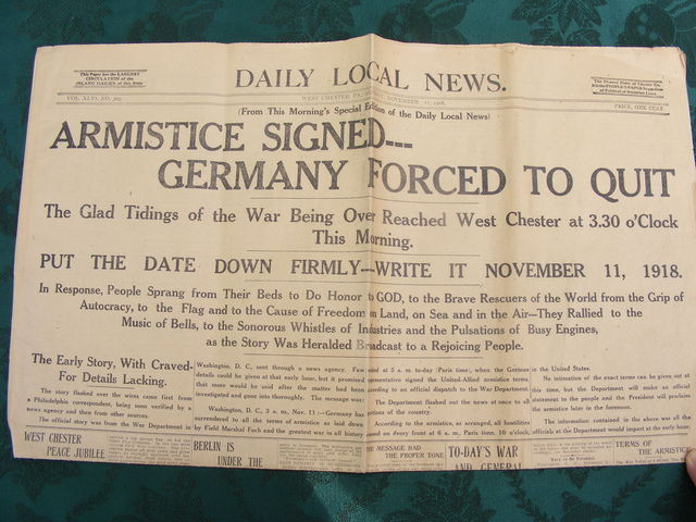 Armistice signed as Allies defeat Central Powers