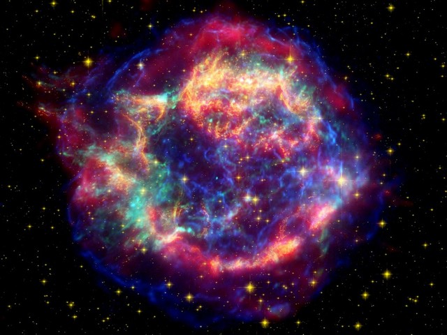 Brahe discoverse supernova in Cassiopeia