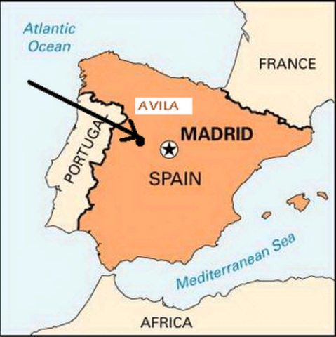 Teresa was born in Avila, Spain.