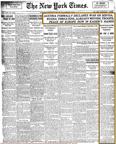 Austria 's Declaration of War on Serbia