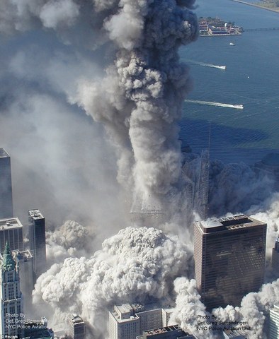 World trade center collapses due to an attack