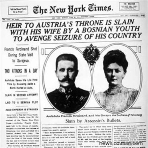 Assasination of Archduke Franz Ferdinand