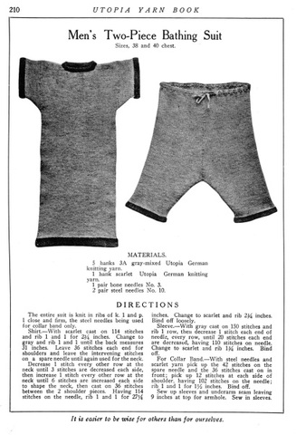 The first competitive swim suit