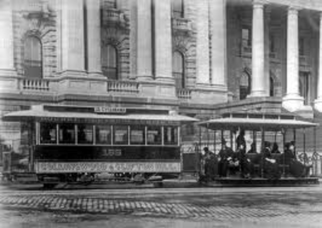 Melbourne Cable Tram started