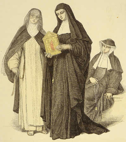 She was sent to study at Avila with the Augustinian nuns