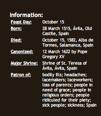 +++ Saint Teresa of Avila +++