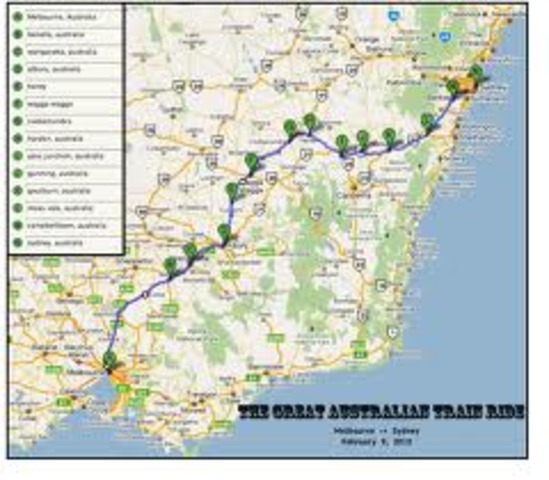 Rail links between Melbourne and Sydney were completed