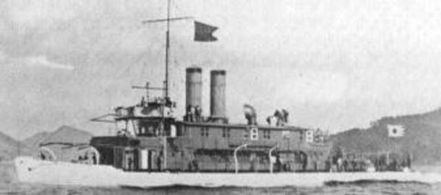 Japs Sink U.S gunbaot