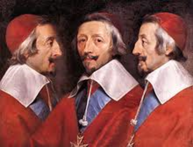 Cardinal Richelieu making decisions for France