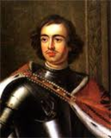 Peter the Great moving the capital to St. Petersburg