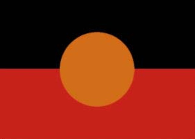 Aboriginal flag is designed.
