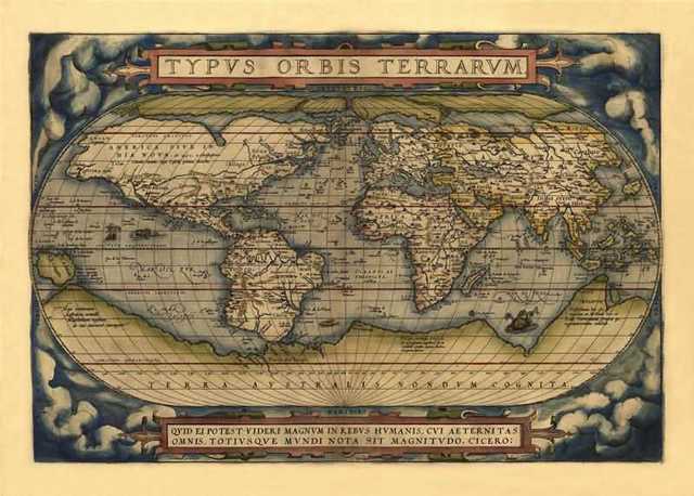 Abraham Ortelius produces an accurate map