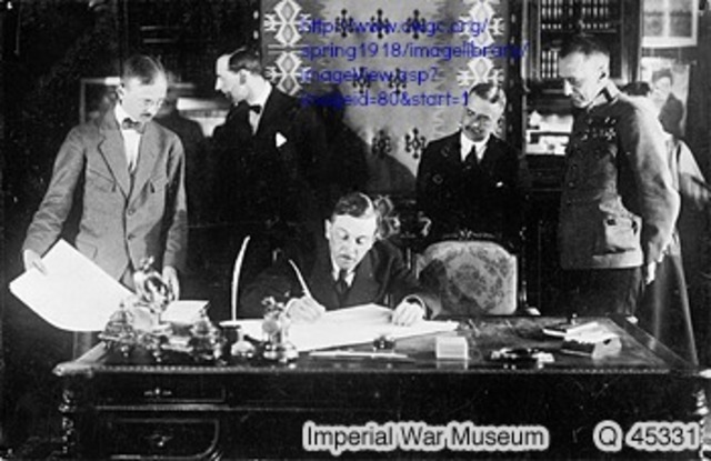 The Treaty of Brest-Litovsk is Signed