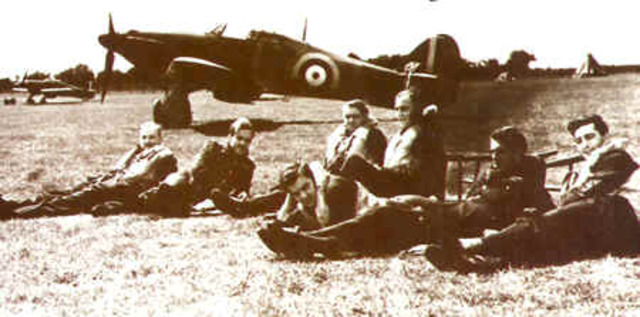 Australian fighter pilots participate in the Battle of Britain