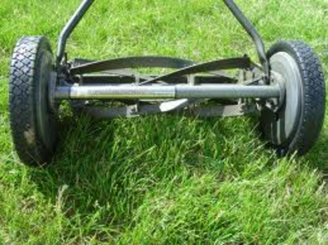 The lawn mower was improving