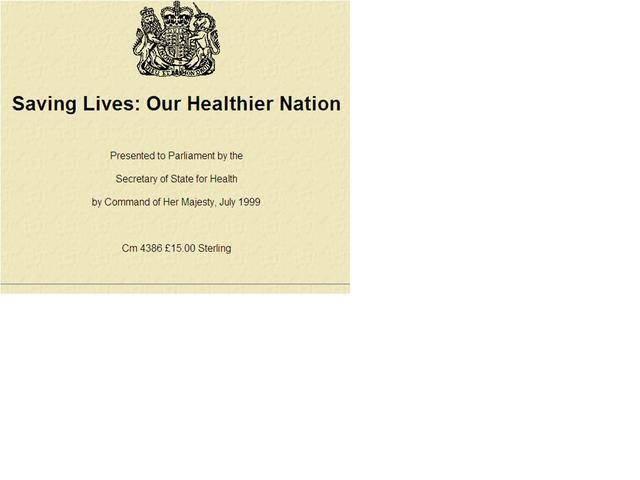 Our healthier nation published.