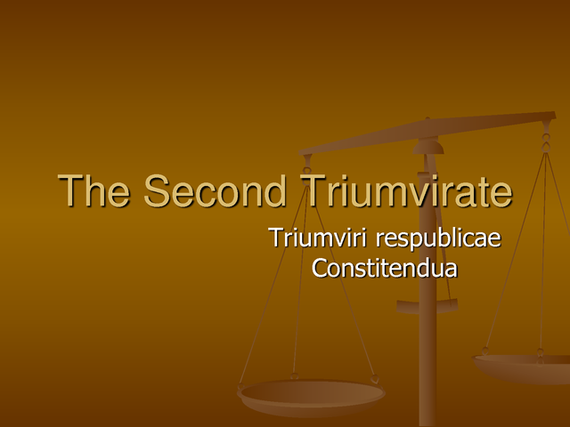 The Second Triumvirate (43-33 bc)