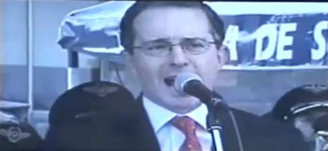 Discurso Álvaro Uribe durante la posesión del nuevo comandante de la FAC